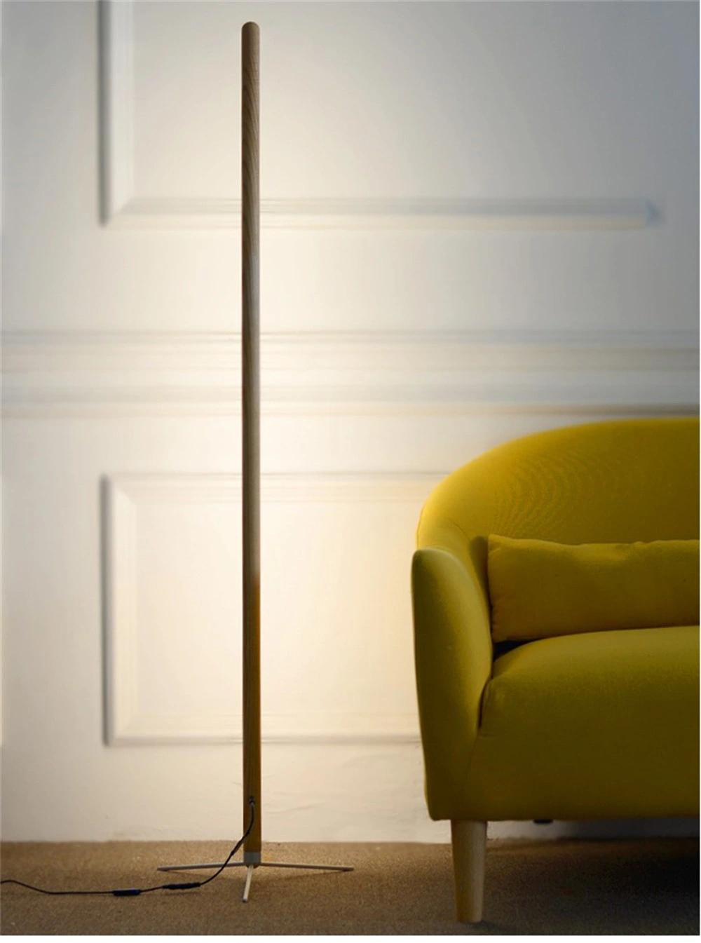 Modern Floor Lamp Creative Site Lamp Personality LED Stand Light Bedroom Living Room Decor Wooden Floor Lights