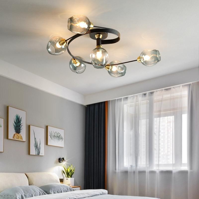 LED Vintage Ceiling Lamp Glass Ceiling Lamp Living Dining Room Kitchen Retro Chandelier (WH-LA-27)
