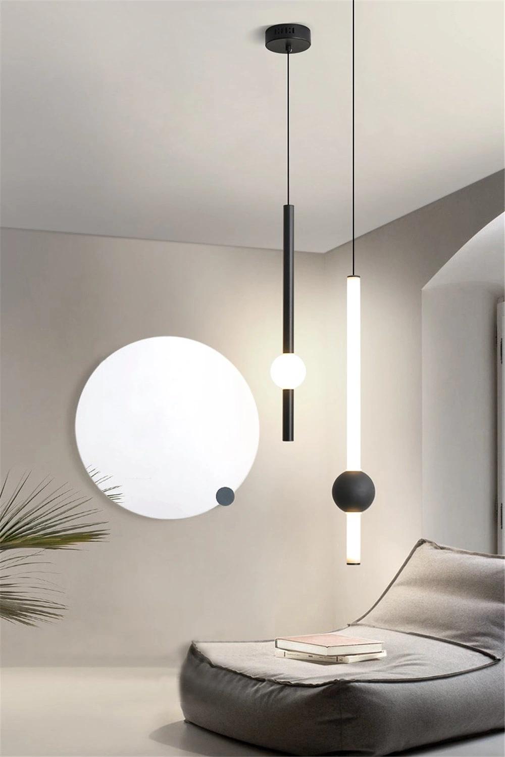 Bar Restaurant Dining Room Kitchen Hanging Lights Modern Simple Iron Glass Indoor Home Decor LED Pendant Lights Fixtures