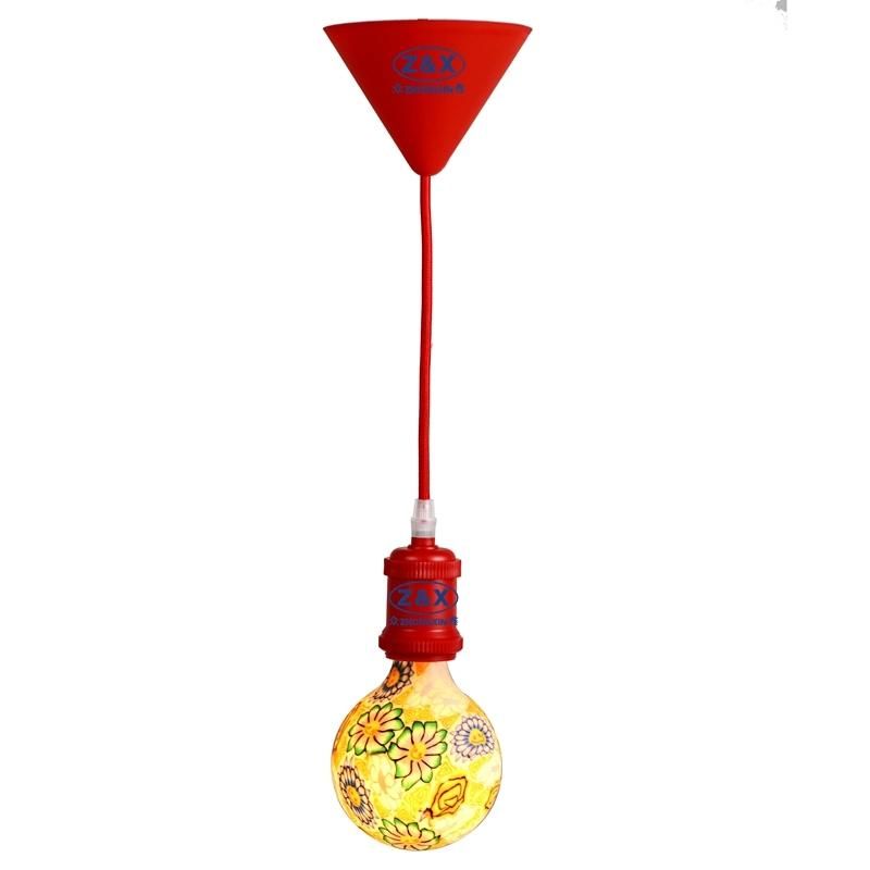 E27 Colorful Aluminium Type Plastic Material LED Bulb Ceiling Lamp