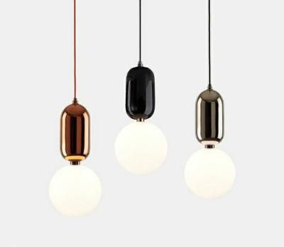 Modern Acrylic Gold, Chrome White, Black Stainless Steel LED Hanging Pendant Light