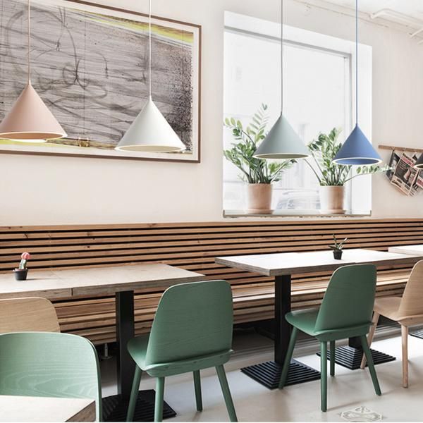Wholesale Colorful LED Pendant Lamp New Modern Taper Shape Hanging Mounted Pendant