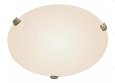 Siimple Round Ceiling Lamp with Frosted Glass and Clip