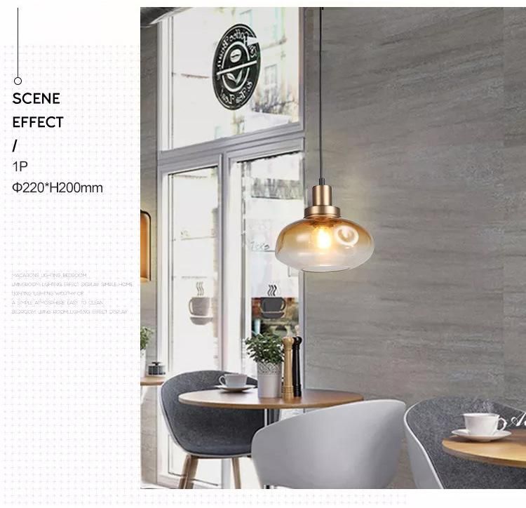 Cooper / Blue / Red Glass Pendant Light Irregular Shape Suitable for Bar, Restaurant, Cafe Atmosphere Hanging Light Ceiling Light Pendant