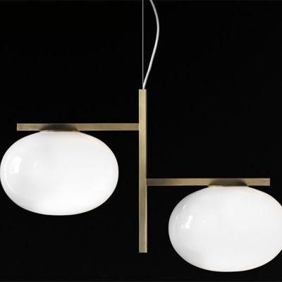 Glass Ball Creative White Color Modern Pendant Light