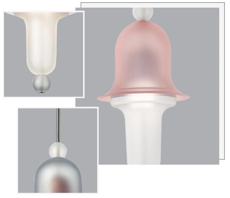 Modern LED Fanny Colorful Project Glass Pendant Lamp
