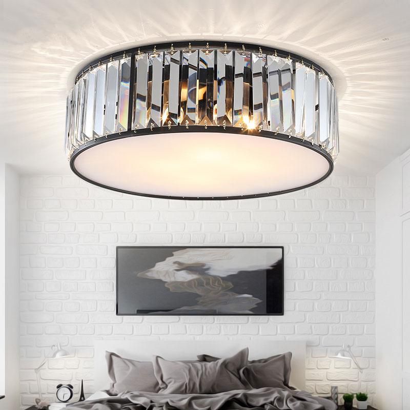 Modern LED Ceiling Lights Crystal Living Room Decor Creative Black Chandelier Lamp (WH-CA-98)