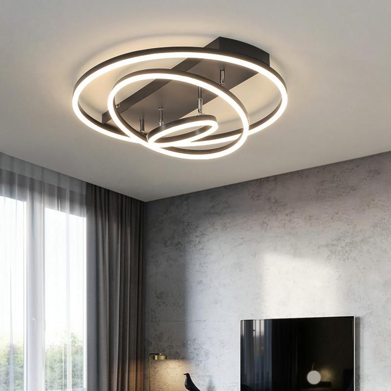 LED Ceiling Lamp Living Room Lamp Golden Nordic Lamp Ins Ring Lamp