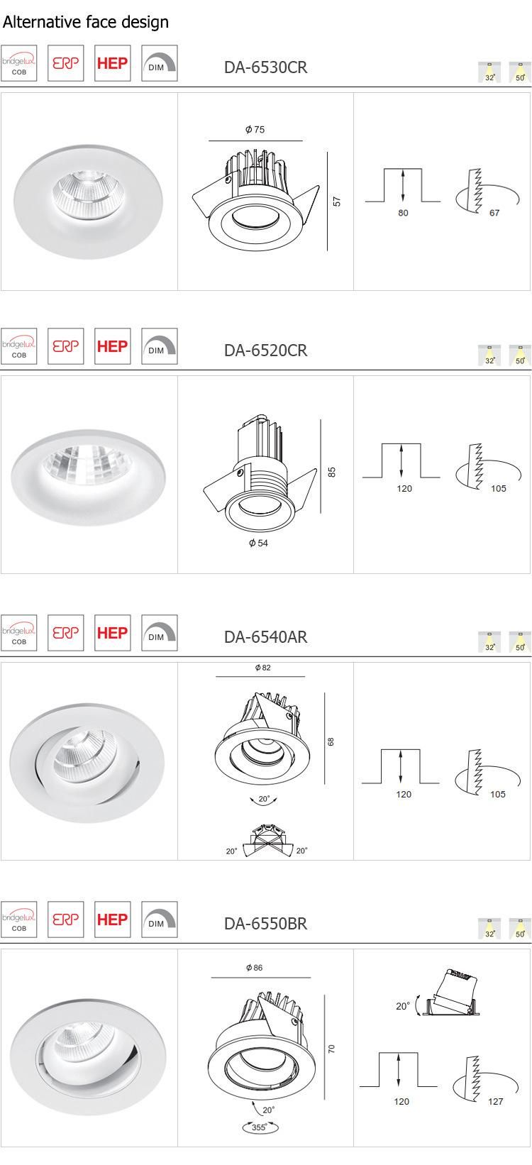 OEM/ODM Factory Indoor 6.2W for Showcase LED Down Light