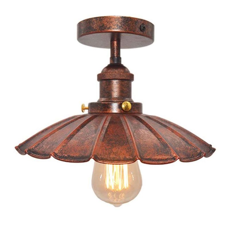 Iron Pendant Lights Flush Mount Lamp Shade for Kitchen Industrial Pendant Lights Decor Vintage Light (WH-VP-95)
