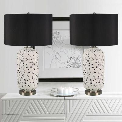 Stone Speckled Base Natural Stylish Indoor Table Lamp