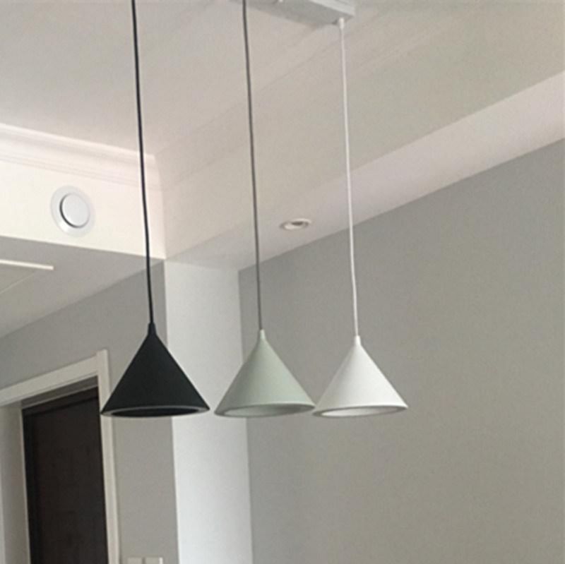 Modern Small Pendant Lamp LED Cone Light Fixture with Aluminum Lampshade for Cafe Bar Restaurant Pendant Lamp (WH-AP-193)