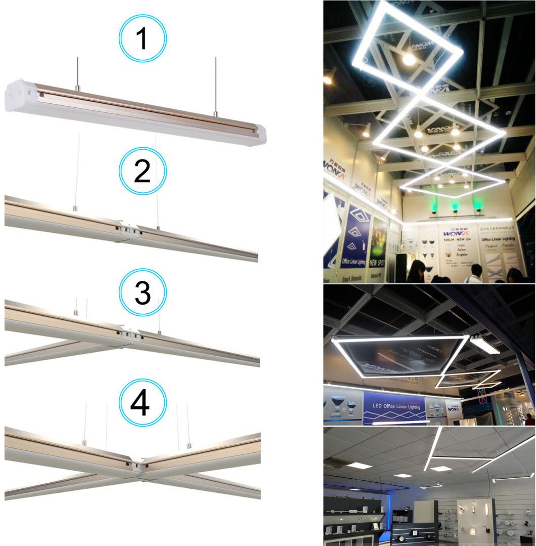 LED Linear Lights Metal Rectangle Light Fixture Modern Pendant Lighting