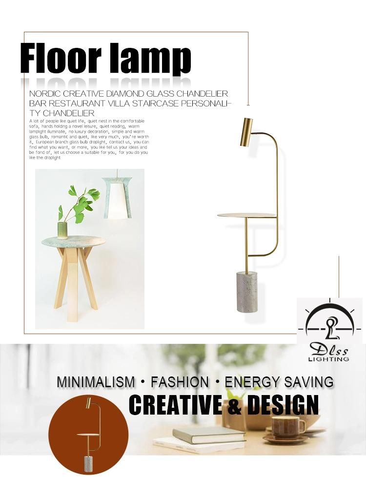 New Design Marble and Steel Modern Table Art Lamp