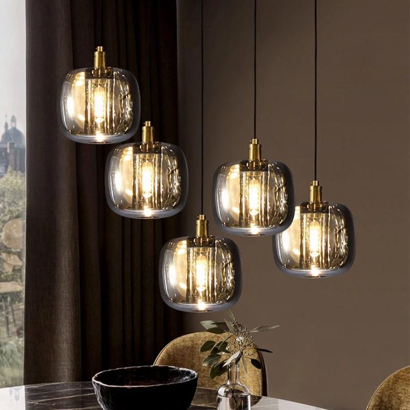 Simple Crystal Pendant Lighting Bedside Modern Linear Pendant Light Luxury Dining Table Bar Suspension Light (WH-AP-235)