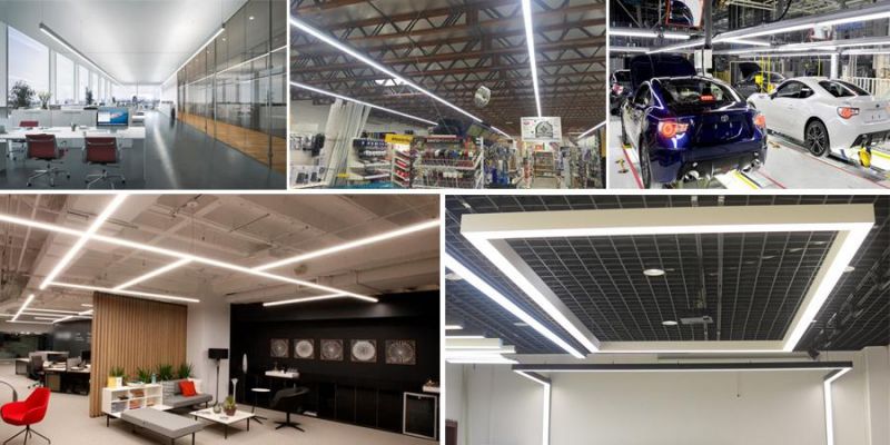 Indoor Suspended Office Lighting 1.2m 40W LED Linear Light with Seamless Connection