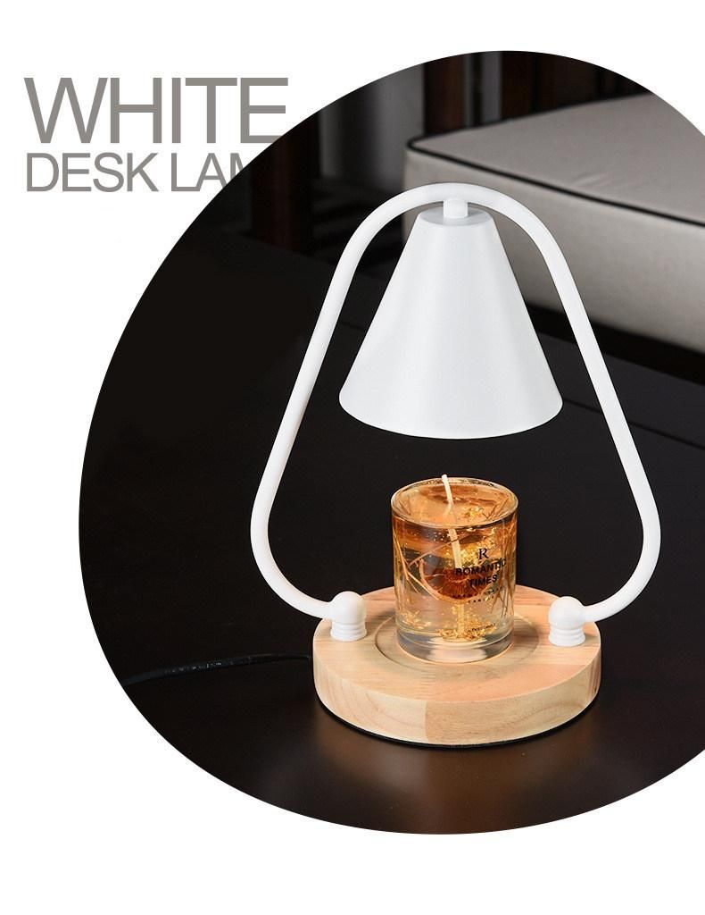 Aromatherapy Lamp Melting Wax Lamp Bedroom Bedside Glass Dimming Retro Crystal Scent Melting Candle Fragrance Lamp