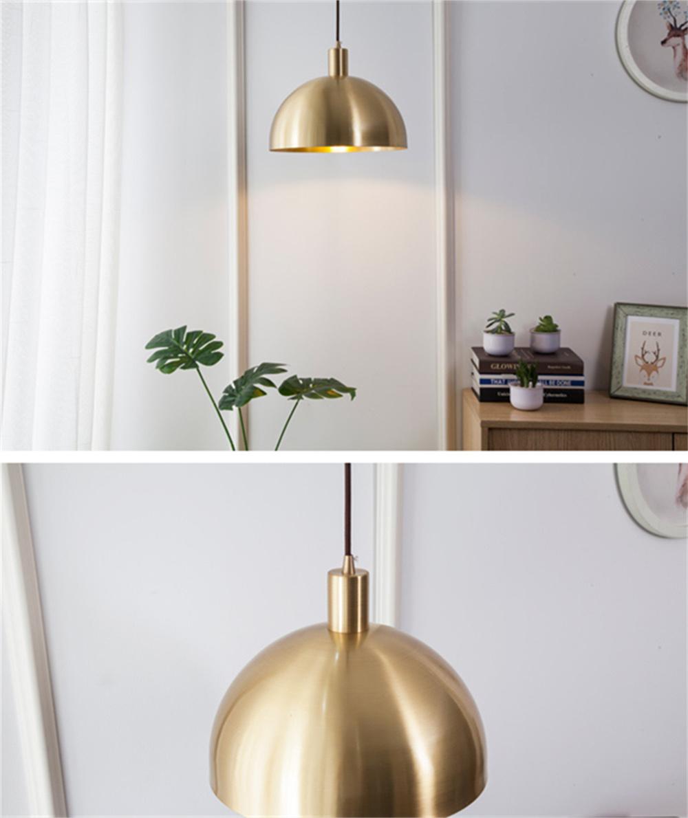Nordic Brass All Copper Restaurant Bar Simple Chandelier
