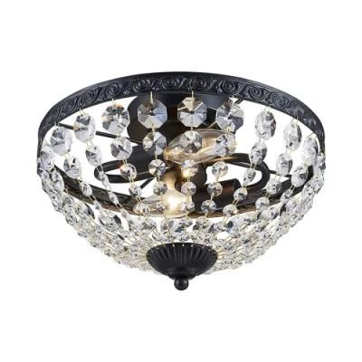 LED Simple Decorative Light European-Style Hotel Lobby Living Room Crystal Ceiling Lamp