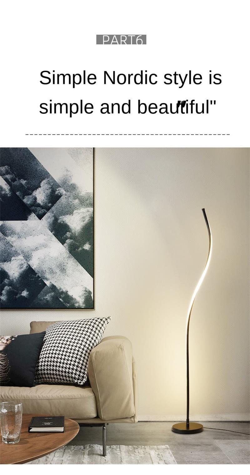 Nordic Minimalist Interior Lighting Design Sense Bedroom Living Room Lamp Floor