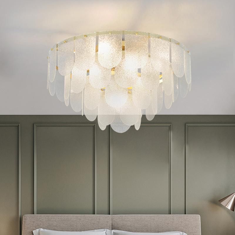 Light Luxury Living Room Pendant Lamp Simple Creative Glass Bedroom Ceiling Lamp