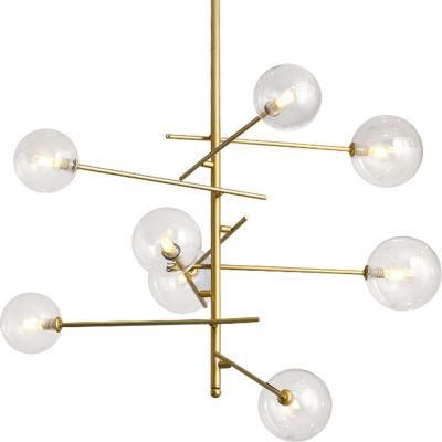 Gold Lamp Bed Room Modern Contemporary Chandeliers Glass Ball Lights