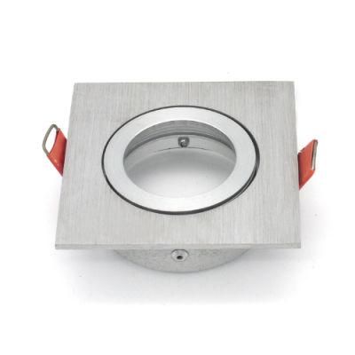 Square Recessed Ceiling Downlight Fitting Spotlight Housing Frame Aluminium (LT2201)