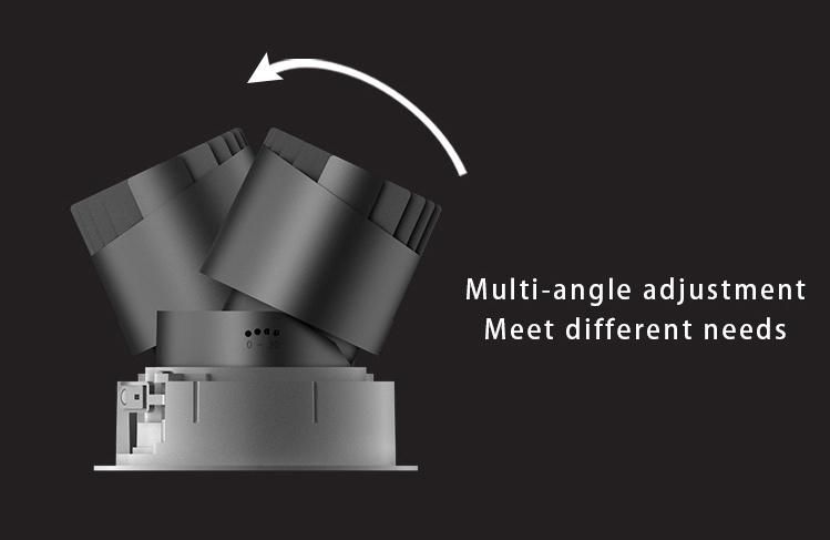 GU10 Square Die Casting Aluminum LED Recessed Profile Spotlight