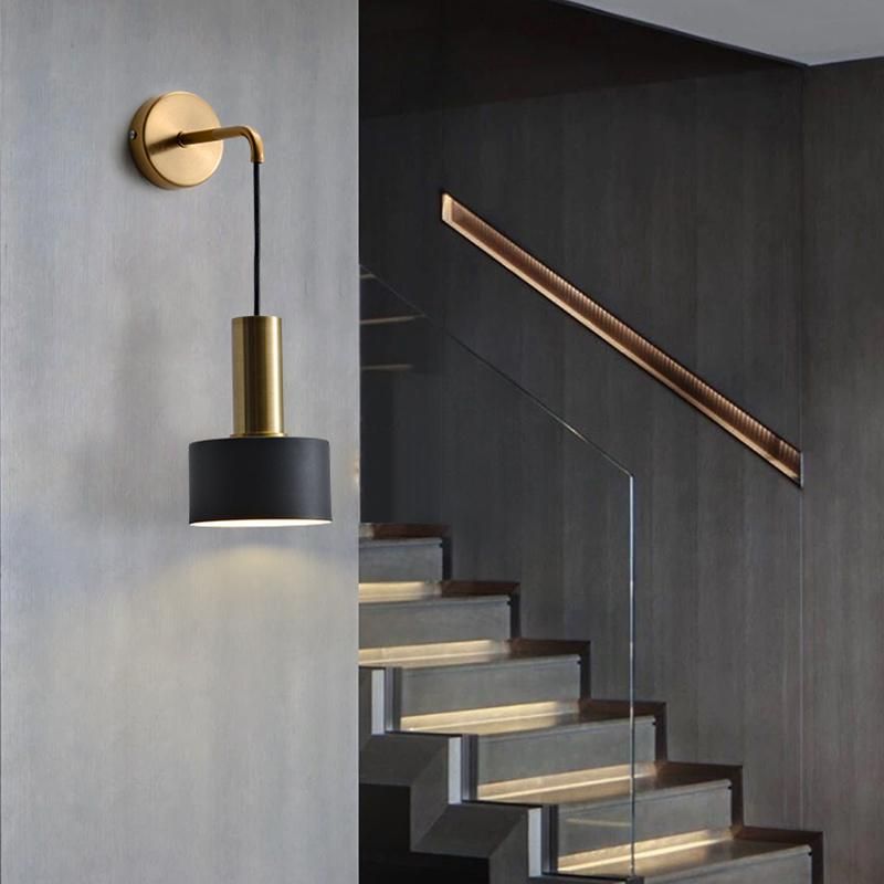 Japanese Style Wall Lamp LED Dimmable Bedside Lamp for Living Room Bedroom