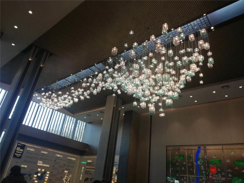 Coloured Clear Crysal Glass Chandelier Black Crystal Chandelier