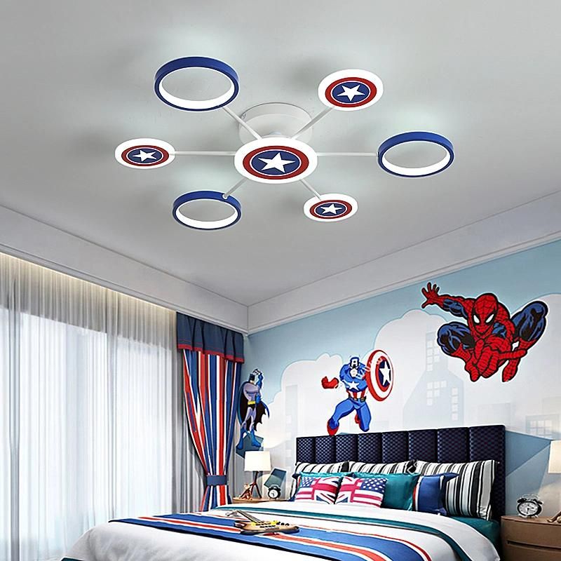 Kids Bedroom Decor LED Lights for Room Indoor Chandelier Lighting Baby Boy Ceiling Lamp (WH-MA-181)