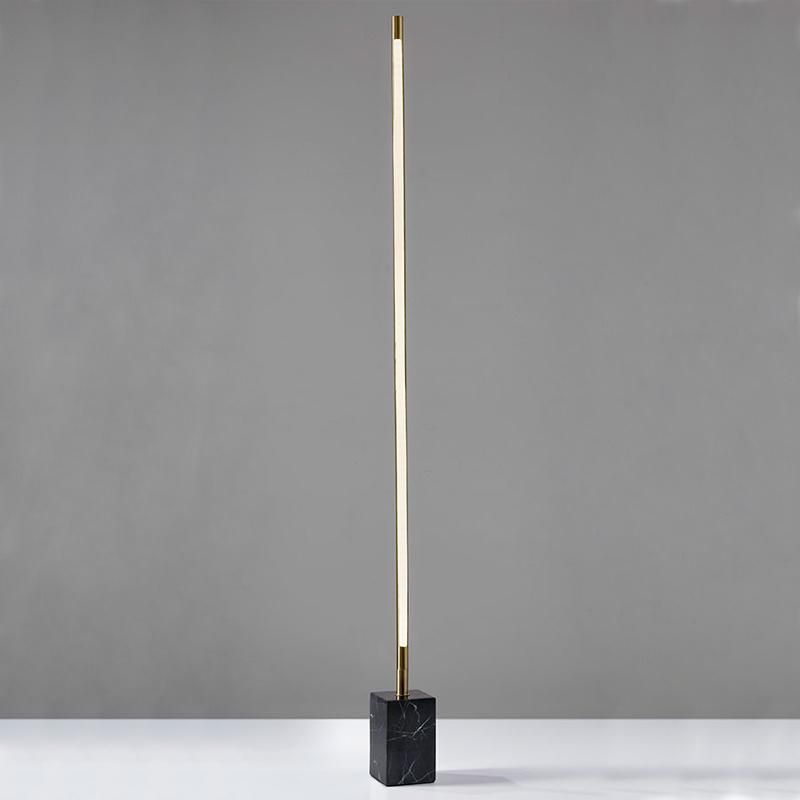 Indoor LED One Line Marble Base Table Lamp and Floor Lamp Lighting for Hotel Projects Zf-Cl-035