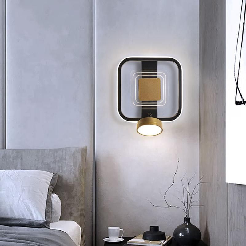 Bedroom Bedside Lamp Background Wall Modern Simple Creative Living Room Corridor Light