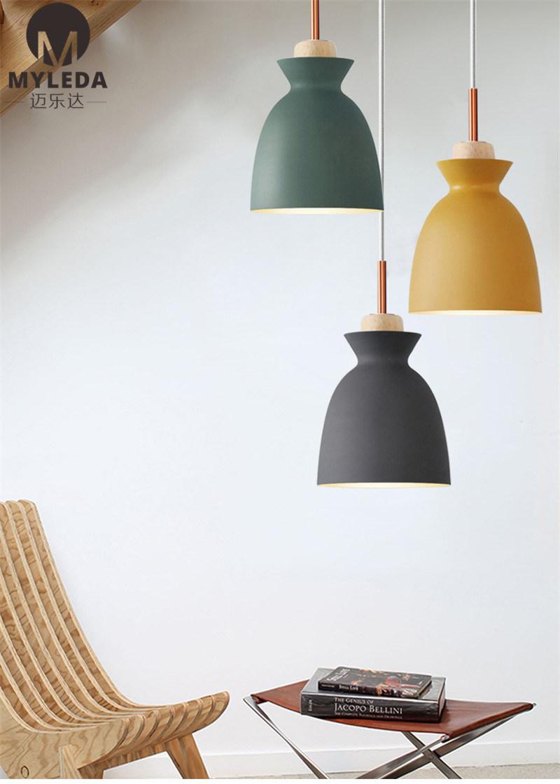 Modern Brush Brass Living Room Chandelier Hanging Pendant Lamp