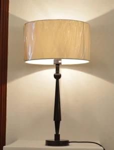 Phine Pd0035-01 Metal Desk Lamp with Fabric Shade