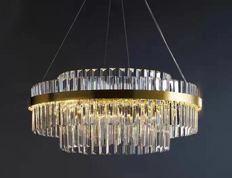 Luxry Indoor Lighting Crystal Chandelier Light Living Room Dining Room Modern Pendant Lamp