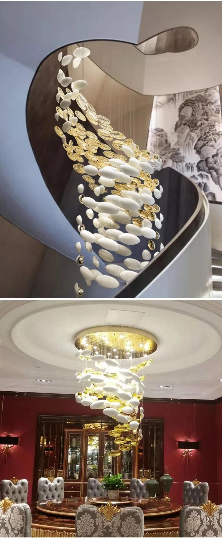 Modern Decoration Large Custom Hotel Lobby Long Stairs Dinosaur Egg