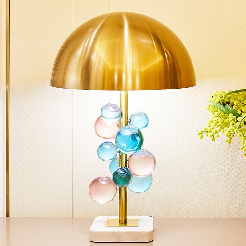 European-Style Table Lamp Bedroom Bedside Lamp Warm and Romantic Creative Simple Modern Wedding Room Light Luxury Crystal Table Lamp