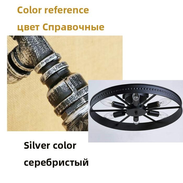 American Loft Industrial Light Design Round Iron Ceiling Lamp Bedroom Light Lamp Retro (WH-LA-26)