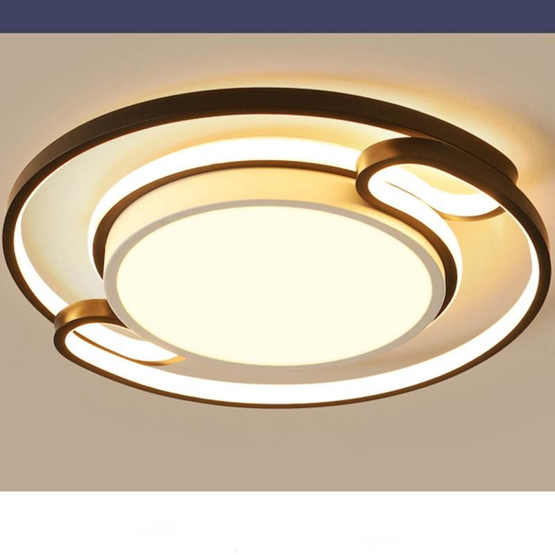 Simple Modern Round LED Living Room Light Creative Study Light Luxury Room Ceiling Lamp
