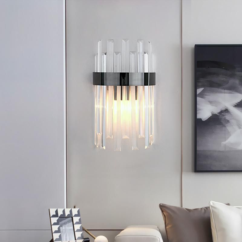 Modern Gold Crystal Wall Lamp Chrome Sconce Light Bedroom Living Room Dining Room Wall Light (WH-OR-158)