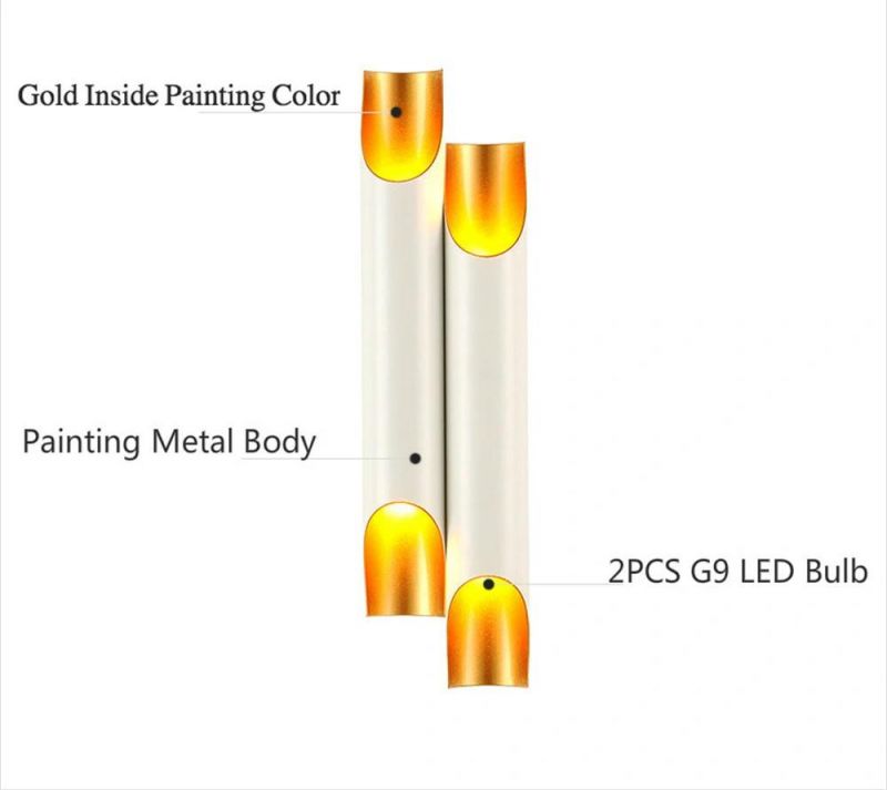 Modern Design Wall Lamps Rustic Sconce Lighting for Bedroom/ Living Room White+Gold Home Decoration Wall Lamp Indoor Modern