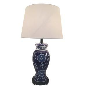 Antique Style Floral Ceramic Table Lamp for Hotel