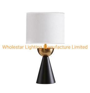 Modern Table Lamp with Fabric Shade (WHT-840)