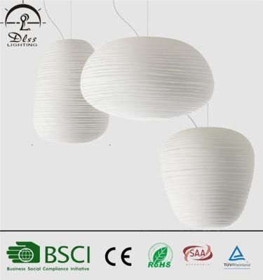 Italian Designer White Pendant Lamp Glass Lighting