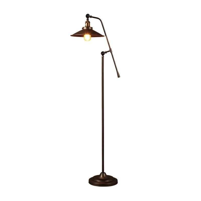 Loft American Industrial Vintage Standing Lamp Living Room Study Room Decor Retro Floor Lamp (WH-VFL-09)