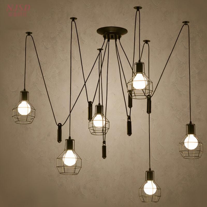 Vintage Sloped Ceiling Pendant Lights for Kitchen Bedroom Living Room Lighting Fixtures (WH-VP-30)