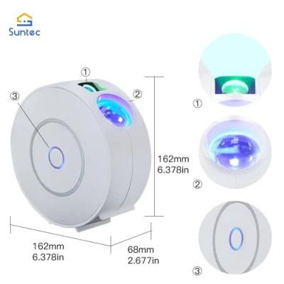 Hot Selling Smart WiFi Star Projector with Galaxy Nebula Cloud/Moving Ocean Wave Star Sky