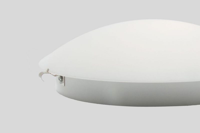 16 Inch Round E26 Frosted White Glass Ceiling Mount Lights