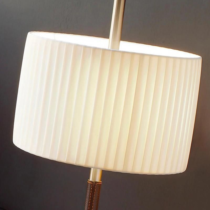 Round Circle White Shade Table Lamp Reading Lamp Bedside Lamp